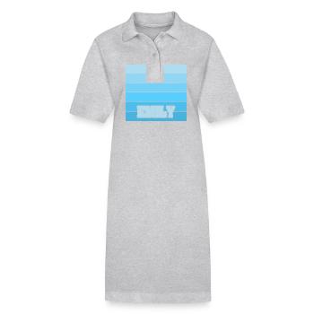 Nom de la femme Emily - Robe polo bio PAIGER Stanley/Stella Femme - gris chiné - Devant