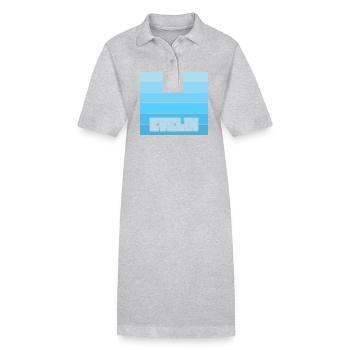 Evelin comme nom de femme - Robe polo bio PAIGER Stanley/Stella Femme - gris chiné - Devant