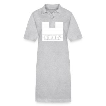 Nom de la femme Noraly - Robe polo bio PAIGER Stanley/Stella Femme - gris chiné - Devant