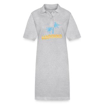 Marokko als Marokko - Stanley/Stella Frauen Bio-Polokleid PAIGER - Grau meliert - Vorne