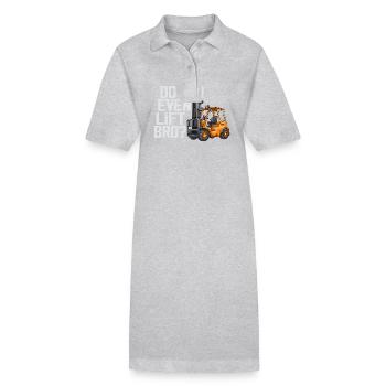 Hebst du überhaupt, Bro - Stanley/Stella Frauen Bio-Polokleid PAIGER - Grau meliert - Vorne