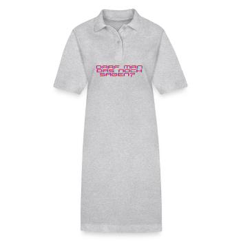 Darf man das noch sagen? Meinungsfreiheit Freiheit - Stanley/Stella Frauen Bio-Polokleid PAIGER - Grau meliert - Vorne