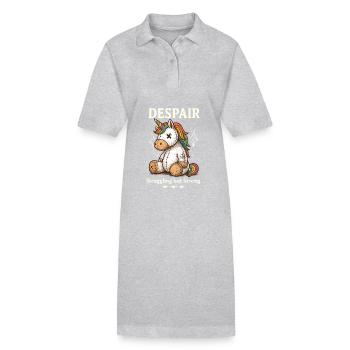Despair - Stanley/Stella Frauen Bio-Polokleid PAIGER - Grau meliert - Vorne
