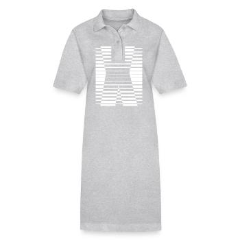 INITIAL X - Stanley/Stella PAIGER Organic Women’s Polo Dress - heather grey - Front