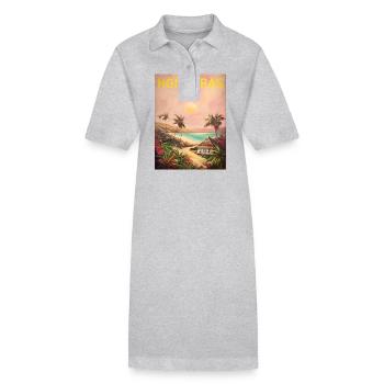 Cadeau d’origine de la fierté du Honduras - Robe polo bio PAIGER Stanley/Stella Femme - gris chiné - Devant