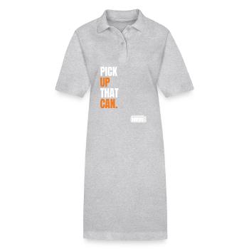 Pick up that can - Hl2 Meme for gamer - Robe polo bio PAIGER Stanley/Stella Femme - gris chiné - Devant