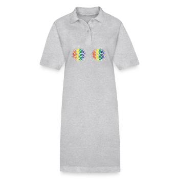 BDSM Pride  Statement-Shirt für die Community - Stanley/Stella Frauen Bio-Polokleid PAIGER - Grau meliert - Vorne