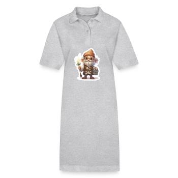 T-shirt Dwarves Medicus Healer Fantasy RPG - Robe polo bio PAIGER Stanley/Stella Femme - gris chiné - Devant