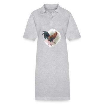 Veganuary 2024 Hahn - Stanley/Stella Frauen Bio-Polokleid PAIGER - Grau meliert - Vorne