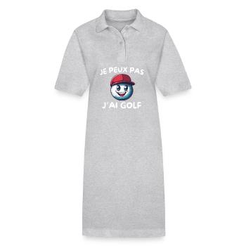 Cap Rouge Golfball-Maskottchen - Stanley/Stella Frauen Bio-Polokleid PAIGER - Grau meliert - Vorne
