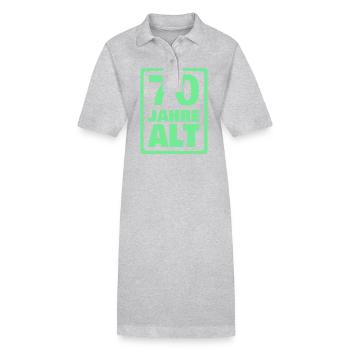 Alter 70 - Stanley/Stella Frauen Bio-Polokleid PAIGER - Grau meliert - Vorne