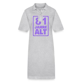 Alt 81 - Stanley/Stella Frauen Bio-Polokleid PAIGER - Grau meliert - Vorne