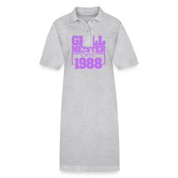 Grillen 1988 - Stanley/Stella Frauen Bio-Polokleid PAIGER - Grau meliert - Vorne