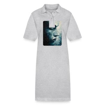 Der klare Blick - Stanley/Stella Frauen Bio-Polokleid PAIGER - Grau meliert - Vorne
