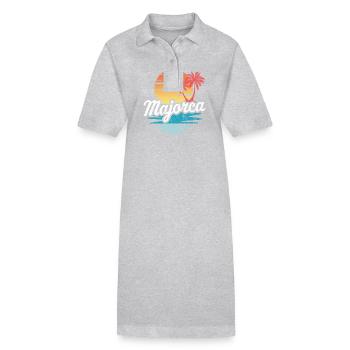 Mallorca - Stanley/Stella Frauen Bio-Polokleid PAIGER - Grau meliert - Vorne