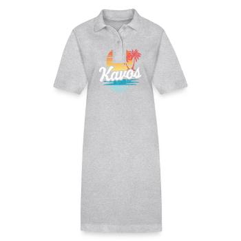 Kavos - Stanley/Stella Frauen Bio-Polokleid PAIGER - Grau meliert - Vorne