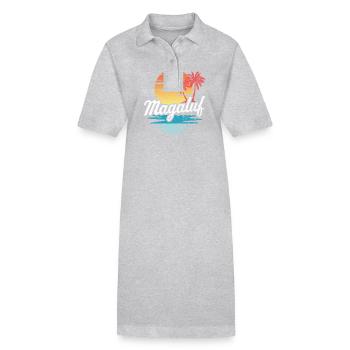 Magaluf - Stanley/Stella Frauen Bio-Polokleid PAIGER - Grau meliert - Vorne