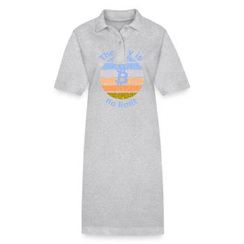 Le projet Coin - Robe polo bio PAIGER Stanley/Stella Femme - gris chiné - Devant