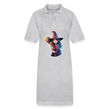 Witch / Magic / Witch Ritual / Fairy Tale / Spell - Stanley/Stella PAIGER Organic Women’s Polo Dress - black - Front