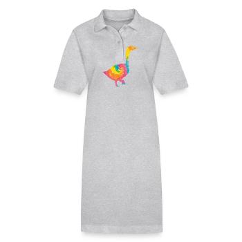 Gans - Stanley/Stella Frauen Bio-Polokleid PAIGER - Grau meliert - Vorne