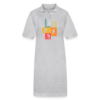 Joueurs de hockey sur gazon Hockey sur gazon - Robe polo bio PAIGER Stanley/Stella Femme - gris chiné - Devant