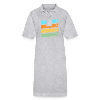 Joueurs de hockey sur gazon Hockey sur gazon - Robe polo bio PAIGER Stanley/Stella Femme - gris chiné - Devant