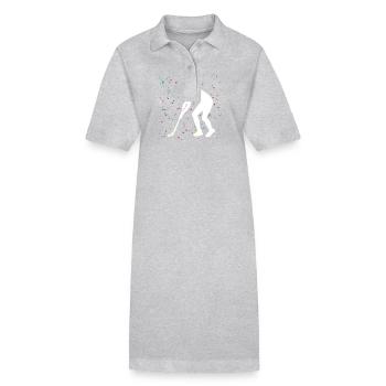 Joueurs de hockey sur gazon Hockey sur gazon - Robe polo bio PAIGER Stanley/Stella Femme - gris chiné - Devant