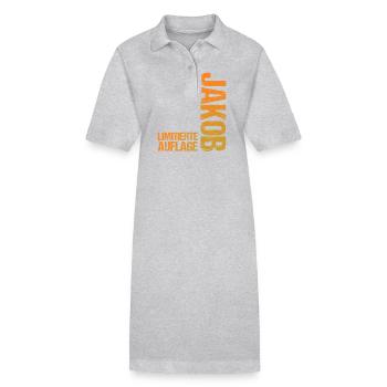 Jacob - Robe polo bio PAIGER Stanley/Stella Femme - gris chiné - Devant
