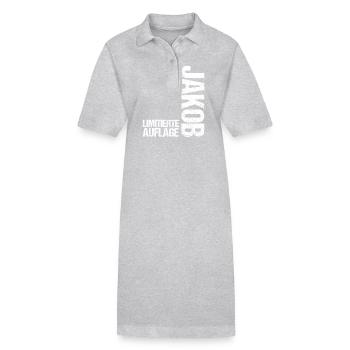 Jacob - Robe polo bio PAIGER Stanley/Stella Femme - gris chiné - Devant