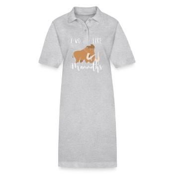 Mammoth - Stanley/Stella PAIGER Organic Women’s Polo Dress - heather grey - Front