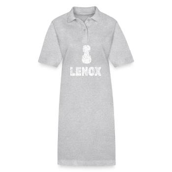 Lenox en tant qu’alto - Robe polo bio PAIGER Stanley/Stella Femme - gris chiné - Devant