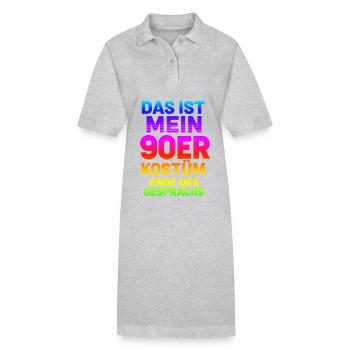 My90s Costume - Stanley/Stella PAIGER Organic Women’s Polo Dress - heather grey - Front