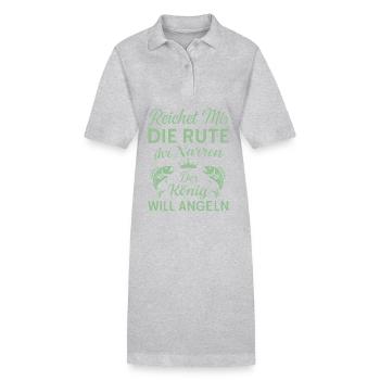 Angelkönig – Reichet mir die Rute! - Stanley/Stella Frauen Bio-Polokleid PAIGER - Grau meliert - Vorne