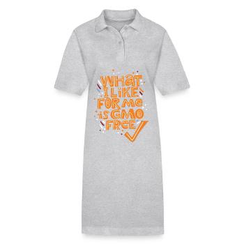 Politique communautaire, cohésion économique et sociale, cohésion économique et sociale - Robe polo bio PAIGER Stanley/Stella Femme - gris chiné - Devant