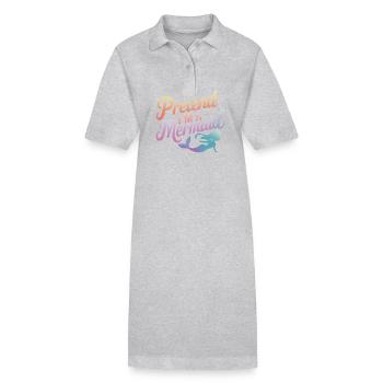 Meerjungfrau Fabel Meerjungfrauen Märchen - Stanley/Stella Frauen Bio-Polokleid PAIGER - Grau meliert - Vorne