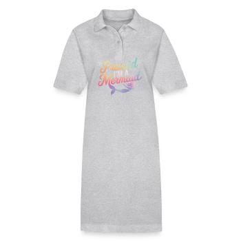 Meerjungfrau Fabel Meerjungfrauen Märchen - Stanley/Stella Frauen Bio-Polokleid PAIGER - Grau meliert - Vorne