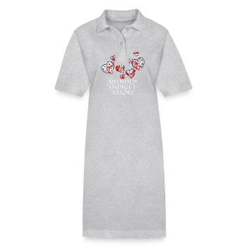 Mundus Indiget Amore E 260 - Robe polo bio PAIGER Stanley/Stella Femme - gris chiné - Devant