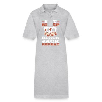 Blackjack Black Jack - Robe polo bio PAIGER Stanley/Stella Femme - gris chiné - Devant
