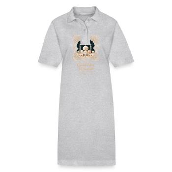 Ramadan Geschenk Eid Mubarak Islam Allah Muslim - Stanley/Stella Frauen Bio-Polokleid PAIGER - Grau meliert - Vorne