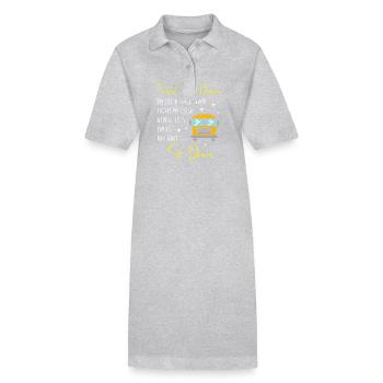 Schulbusfahrer Schulbus - Stanley/Stella Frauen Bio-Polokleid PAIGER - Grau meliert - Vorne