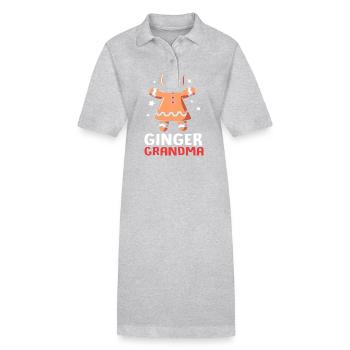 bonhomme en pain d’épice Coeur en pain d’épice Snacking en pain d’épice - Robe polo bio PAIGER Stanley/Stella Femme - gris chiné - Devant