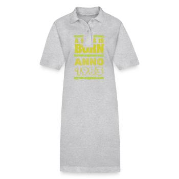 Award 1983 - Stanley/Stella PAIGER Organic Women’s Polo Dress - heather grey - Front