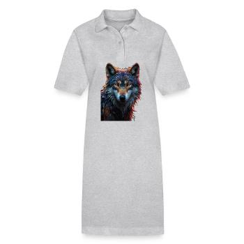 Wolf - Stanley/Stella Frauen Bio-Polokleid PAIGER - Grau meliert - Vorne