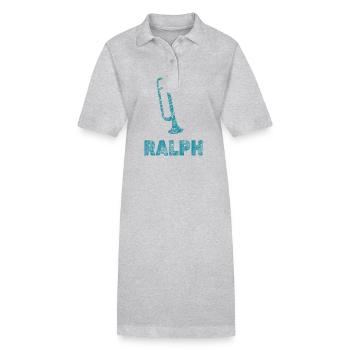 Brass band Ralph - Stanley/Stella PAIGER Organic Women’s Polo Dress - heather grey - Front