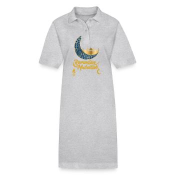 Ramadan Geschenk Eid Mubarak Islam Allah Muslim - Stanley/Stella Frauen Bio-Polokleid PAIGER - Grau meliert - Vorne