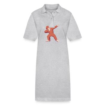 Orang Utan - Stanley/Stella Frauen Bio-Polokleid PAIGER - Grau meliert - Vorne