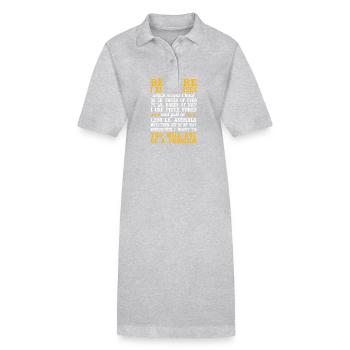 Dressage Dressage Cheval Dressage Cavalier - Robe polo bio PAIGER Stanley/Stella Femme - gris chiné - Devant