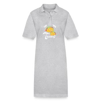 Jiu Jitsu Selbstverteidigung - Stanley/Stella Frauen Bio-Polokleid PAIGER - Grau meliert - Vorne
