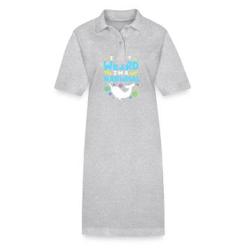 Narwal - Stanley/Stella Frauen Bio-Polokleid PAIGER - Grau meliert - Vorne