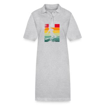 Ski Skiurlaub - Stanley/Stella Frauen Bio-Polokleid PAIGER - Grau meliert - Vorne
